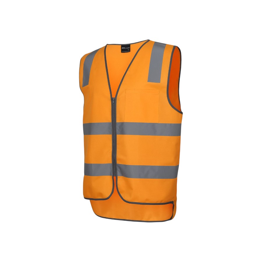 Aust. Rail (D+N) Zip Safety Vest