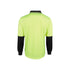 Hi Vis L/S Jacquard Polo - Lime/Black