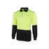 Hi Vis L/S Jacquard Polo - Lime/Black