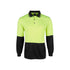 Hi Vis L/S Jacquard Polo - Lime/Black