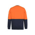Hi Vis 310 Cotton Crew Neck Fleece - Orange/Navy