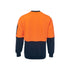 Hi Vis Fleecy Crew - Orange/Navy