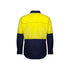 Hi Vis Close Front L/S 150g Work Shirt - Yellow/Navy