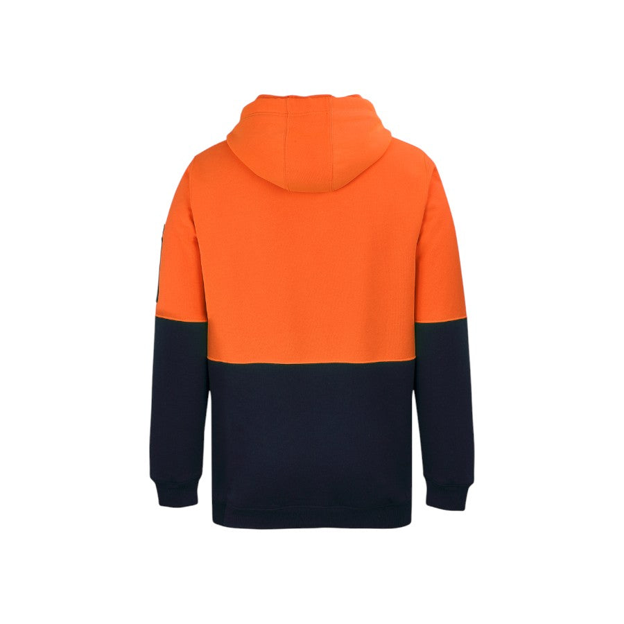 Hi Vis 1/2 Zip Hoodie - Orange/Navy