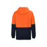 Hi Vis 1/2 Zip Hoodie - Orange/Navy
