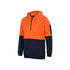 Hi Vis 1/2 Zip Hoodie - Orange/Navy