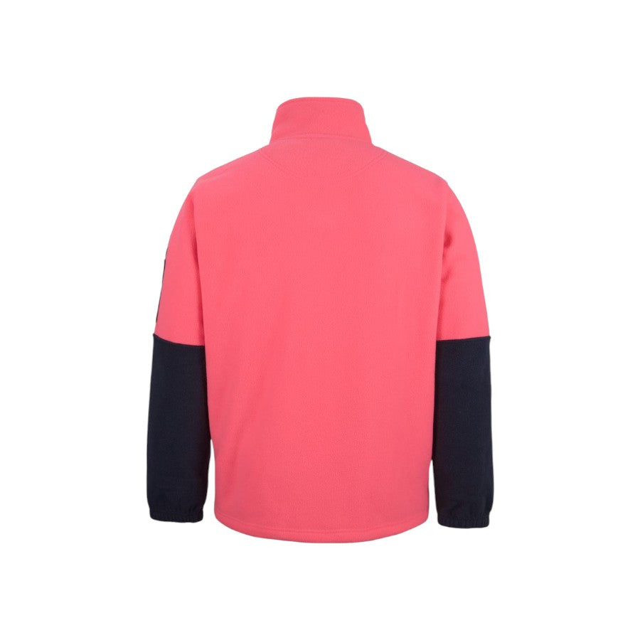 Hi Vis 1/2 Zip Polar Fleece - HV Pink/Navy