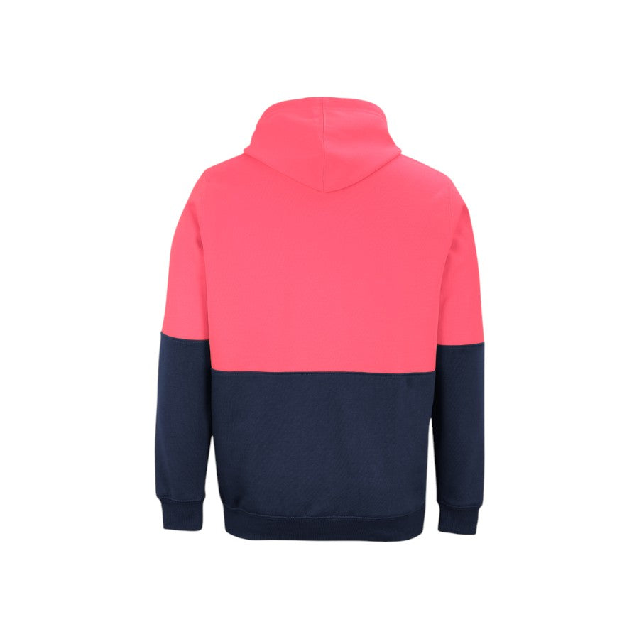 Hi Vis Pull Over Hoodie - HV Pink/Navy