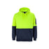 Hi Vis Pull Over Hoodie - Lime/Navy
