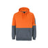 Hi Vis Pull Over Hoodie - Orange/Charcoal