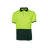 Hi Vis S/S Traditional Polo - Lime/Bottle