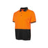 Hi Vis S/S Traditional Polo - Orange/Black