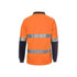 Hi Vis L/S (D+N) Traditional Polo - Orange/Navy