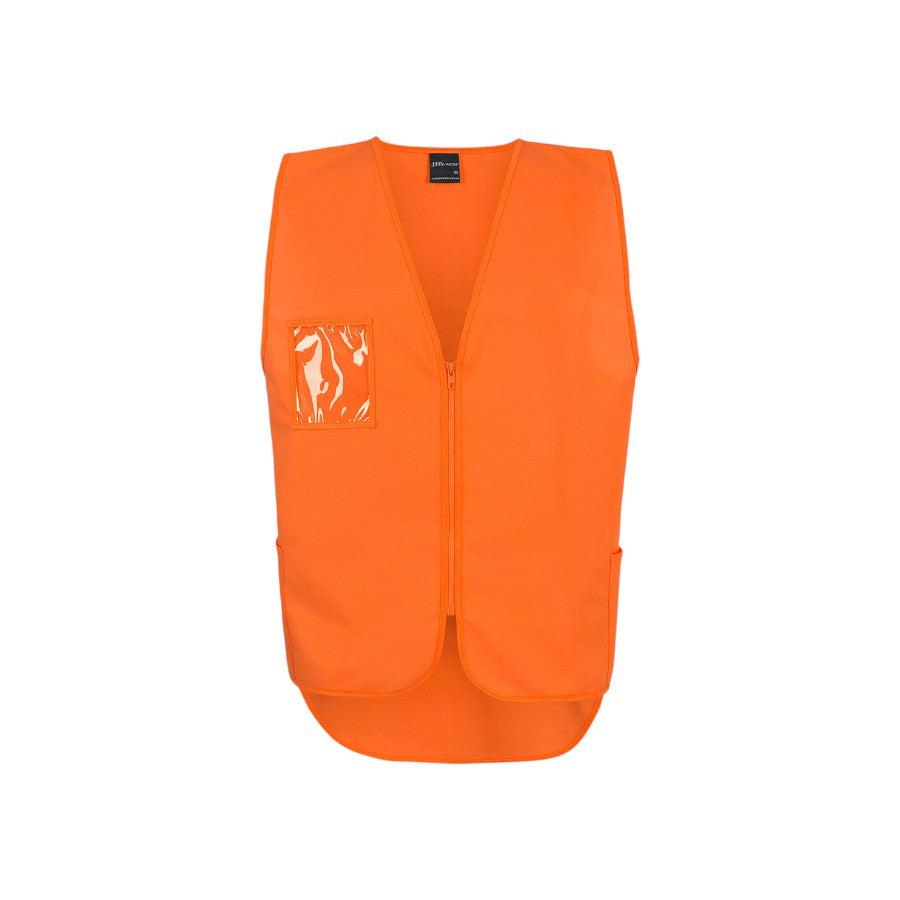 Hi-Vis zip drop tail safety vest – custom embroidery, BrightenWear