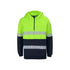 Hi Vis (D+N) 1/2 Zip Segmented Tape Hoodie - Lime/Navy