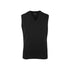 V-neck knitted vest, front view