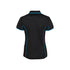 Podium Ladies Piping Polo - Black/Aqua
