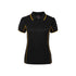 Podium Ladies Piping Polo - Black/Gold