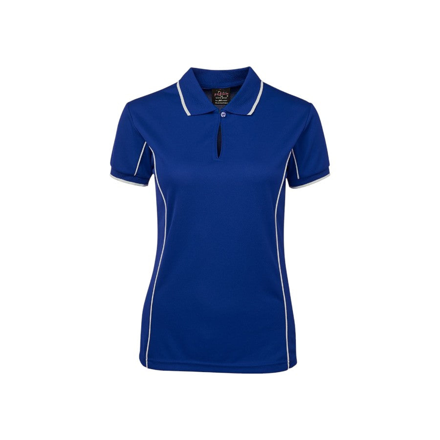 Podium Ladies Piping Polo - Royal/White