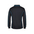Podium L/S Piping Polo - Black/Aqua