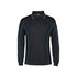 Podium L/S Piping Polo - Black/Aqua
