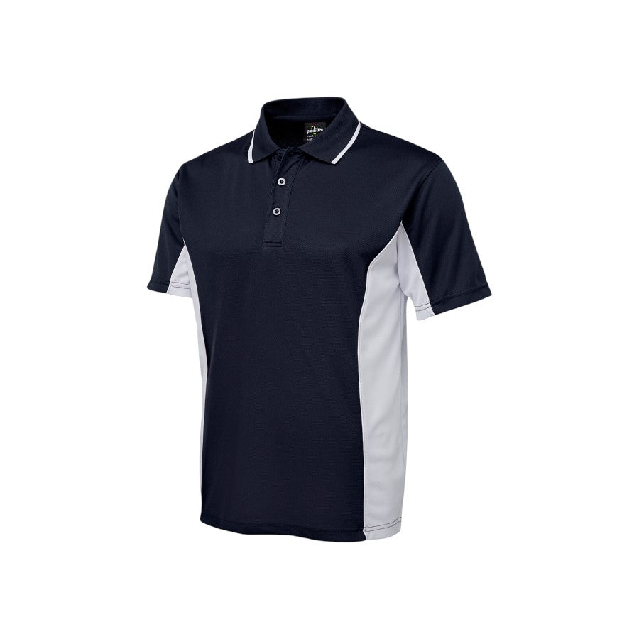 Contrast sports polo – custom embroidery, BrightenWear 
