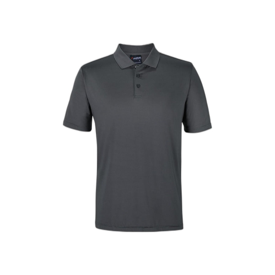 Podium Stretch Polo - Charcoal