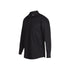 Epaulette work shirt in black, long sleeve