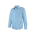 blue long sleeve epaulette work shirt, 