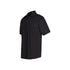 Epaulette work shirt in black, short sleeve