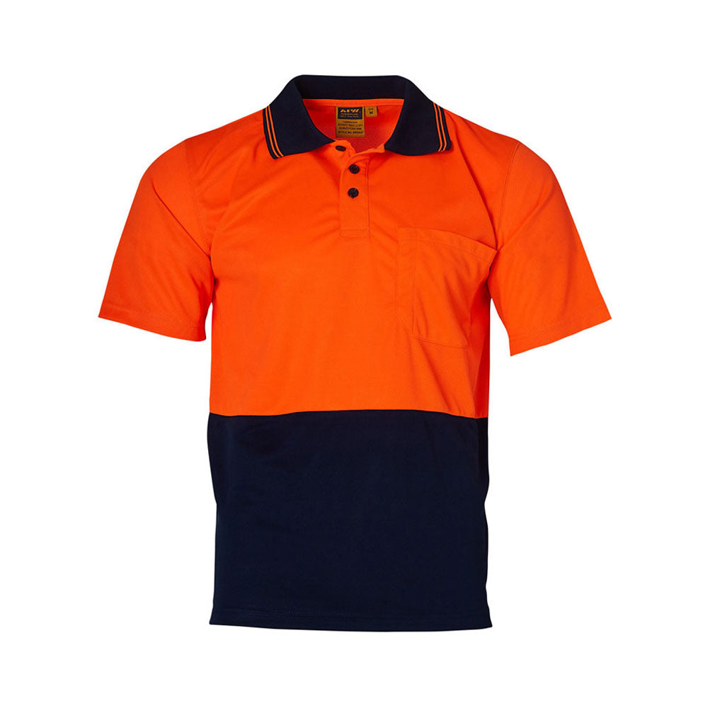 High Visibility Short Sleeve Polo - Workwear Branding Embroidery ｜Digital Printing