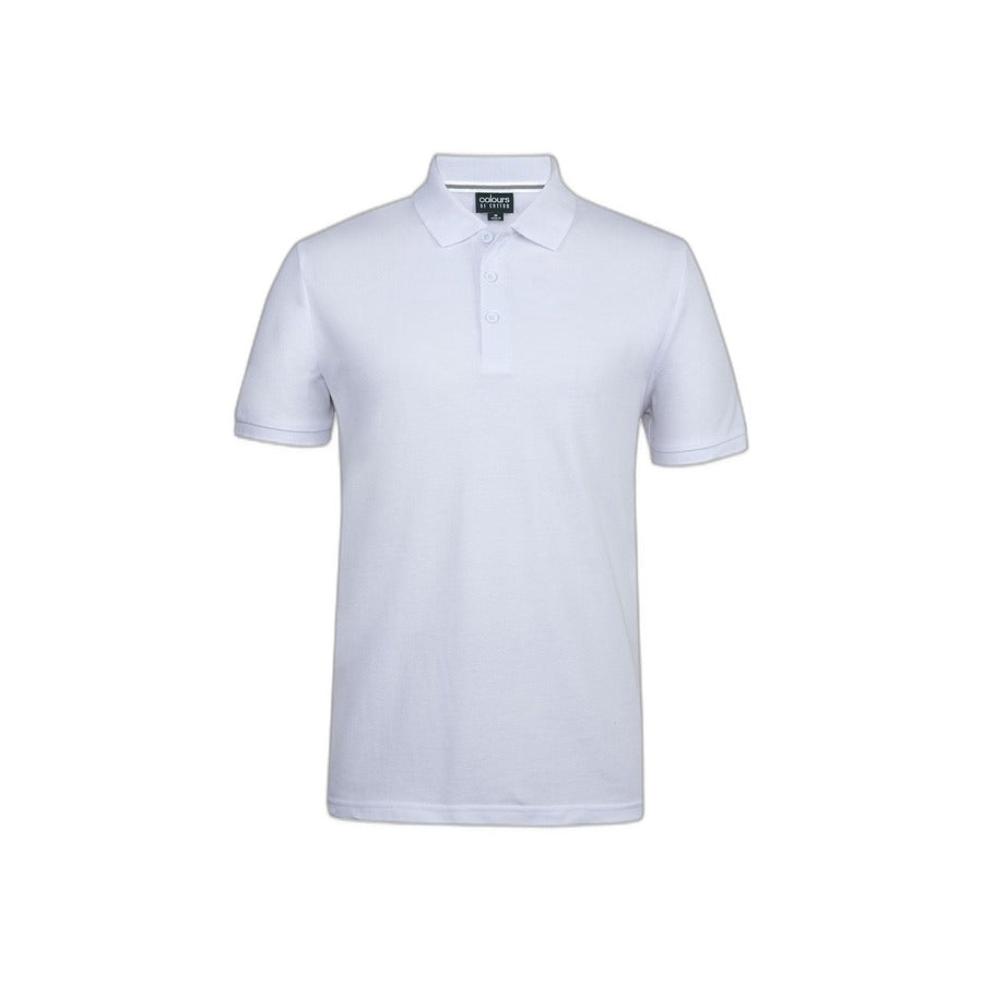 Pique Polo - White